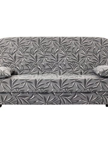 Poťah s výplňou na pohovku clic-clac s potlačou listov