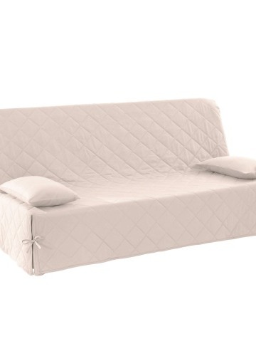 Prošívaný jednobarevný potah na klik-klak pohovku z bavlněného plátna zn. Colombine®