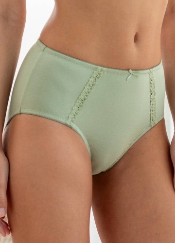 Sada 2 bavlněných kalhotek maxi s ažurou