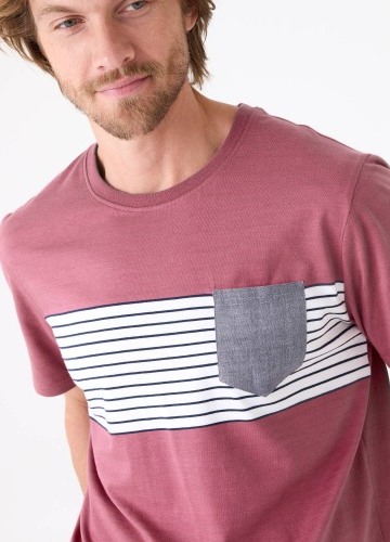 Pruhované tričko s krátkými rukávy