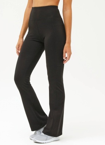 Bootcut legíny s vysokým pásom