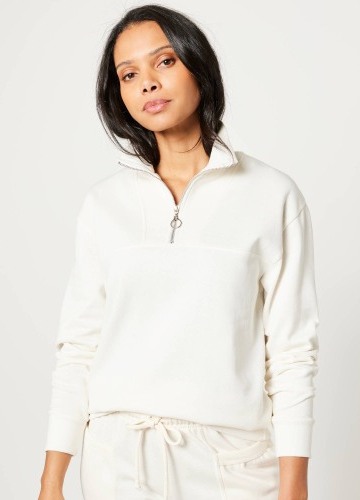 Moltonová mikina so stojačikom na zips