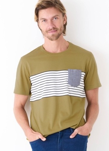 Pruhované tričko s krátkými rukávy