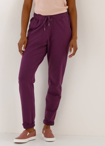 Moltonové jogging kalhoty s pružným pasem