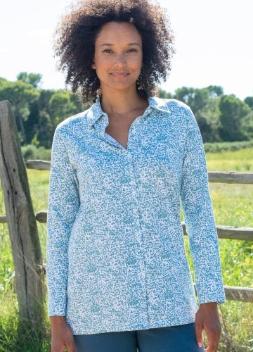 Tunikové tričko s potlačou a dlhými rukávmi