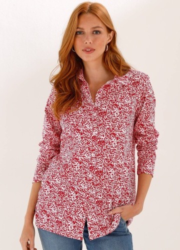 Tunikové tričko s potlačou a dlhými rukávmi