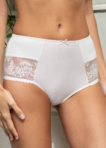 Sada 2 kalhotek Orotelli s vysokým pasem, z mikrovlákna s krajkou