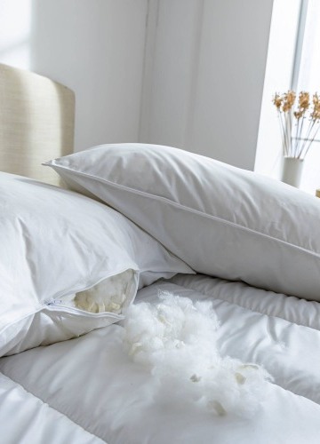 Latexový polštář s nastavitelným objemem výplně Bleu Câlin