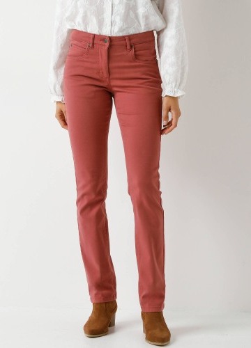 Tvarující rovné kalhoty s 5 kapsami