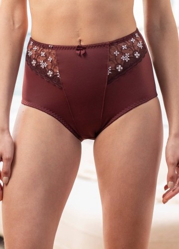 Stahující kalhotky Caminata zn. Confidence Lingerie z mikrovlákna a vyšívaného tylu