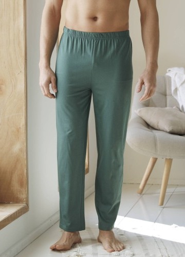Jednobarevné pyžamové dlouhé kalhoty