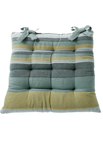 Pruhované sedáky na stoličku, 2 ks.