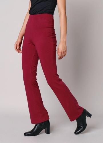 Bootcut legíny s pružným pasem