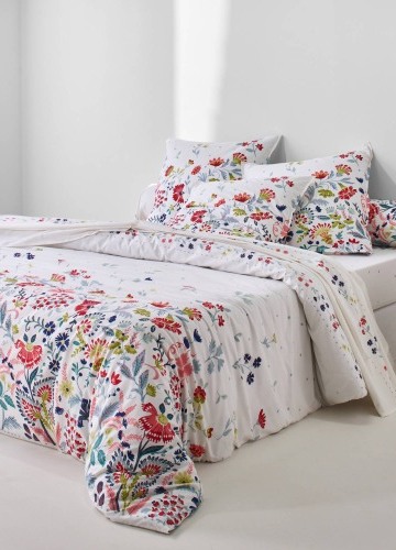 Bavlněné povlečení Folk s potiskem