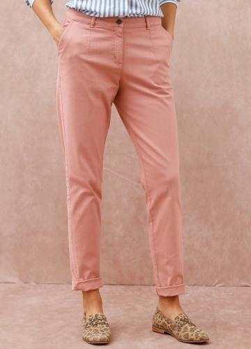 Keprové nohavice mom s vysokým pásom