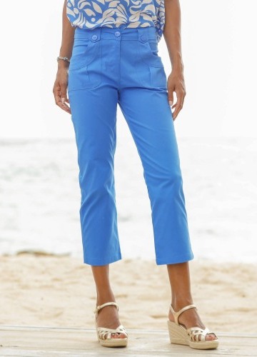 Rovné strečové 7/8 kalhoty