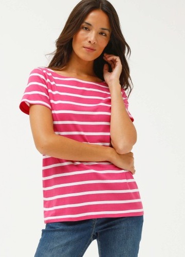 Pruhované tričko s krátkymi rukávmi
