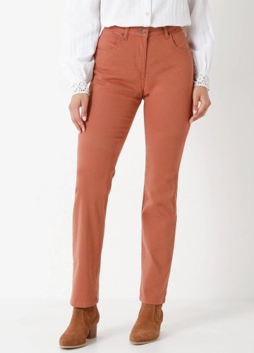 Tvarující rovné kalhoty s 5 kapsami