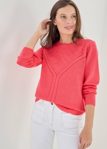 Pulóver z úpletu so vzorom