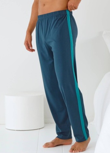 Pyžamové nohavice s kontrastným pruhom