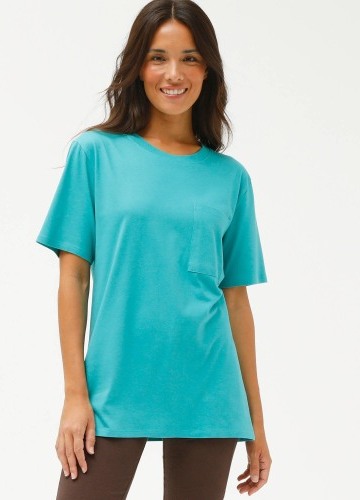 Dlouhé volné tričko s kapsou