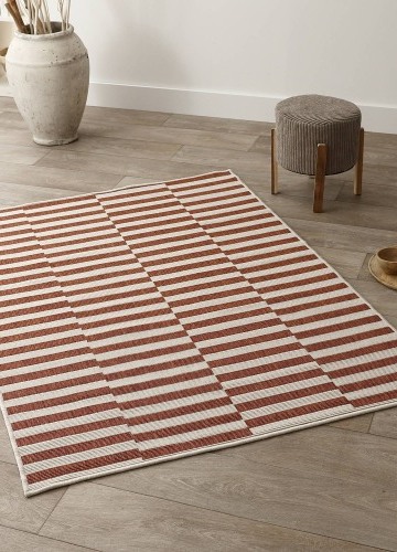 Obdĺžnikový pruhovaný obojstranný koberec