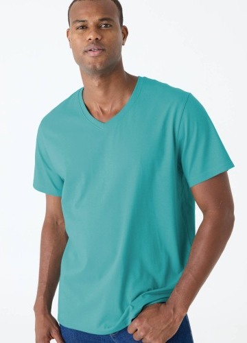 Sada 3 triček s výstřihem do V a krátkými rukávy