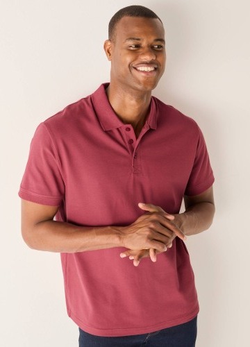 Jednofarebné polo tričko s krátkymi rukávmi