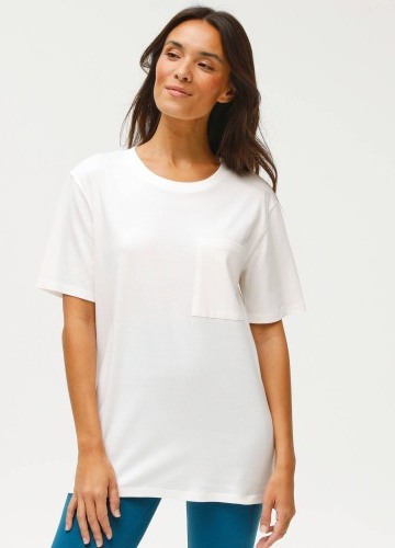 Dlouhé volné tričko s kapsou