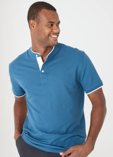 Jednobarevné polo z piké úpletu