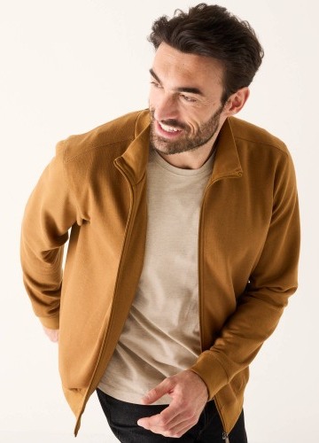 Jednobarevná mikina na zip