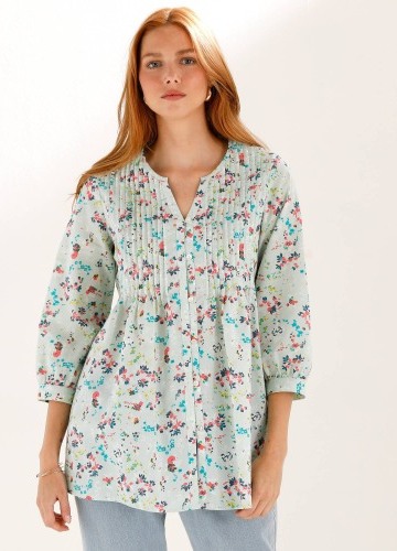 Tunika se sámky a potiskem květin