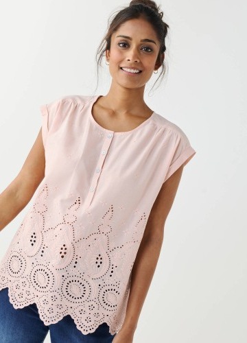 Madeirová blúzka s krátkymi rukávmi