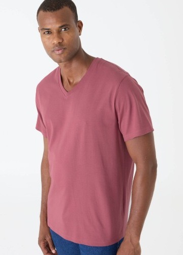 Tričko s výstřihem do V a krátkými rukávy