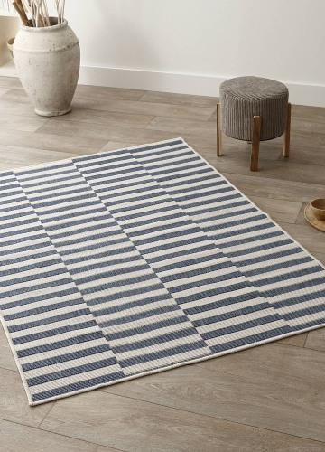 Obdĺžnikový pruhovaný obojstranný koberec