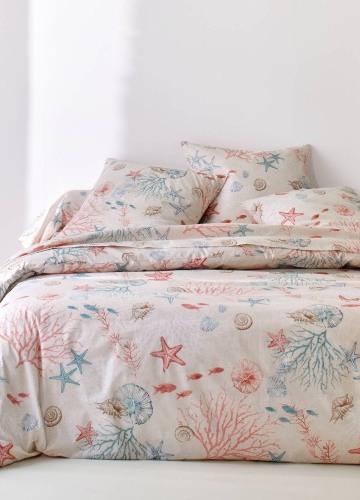 Bavlněné povlečení Korály s potiskem