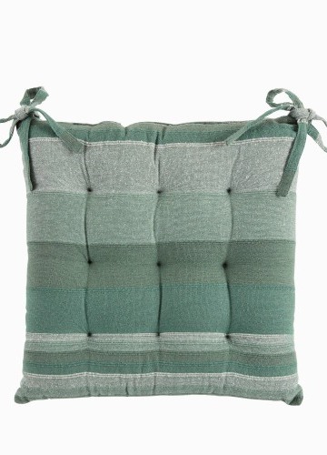 Pruhované sedáky na stoličku, 2 ks.