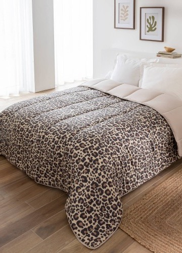 Přikrývka z mikrovlákna s leopardím vzorem 400g/m2