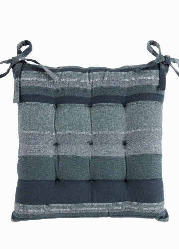 Pruhované sedáky na stoličku, 2 ks.