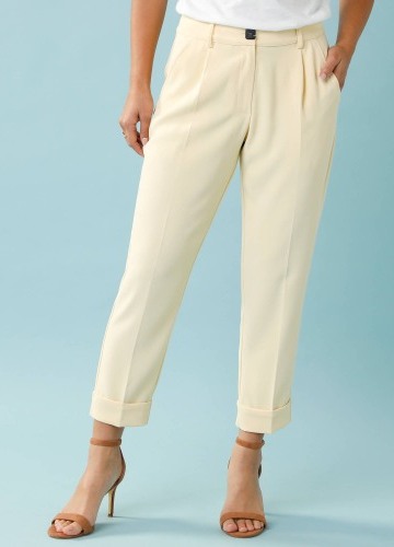 Splývavé 7/8 kalhoty pro menší postavu