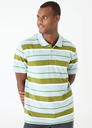 Pruhované polo tričko s krátkými rukávy