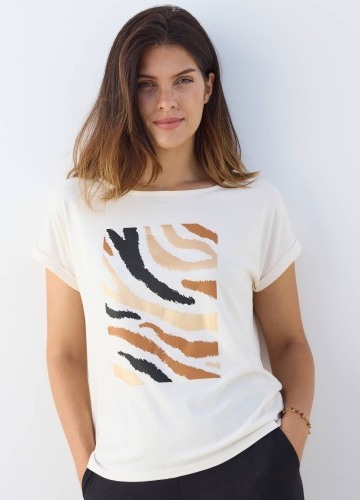 Tričko s potlačou a krátkymi rukávmi