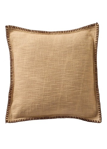 Jednofarebný vankúš z textúrovanej bavlny