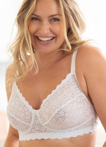 Sada 2 zmenšující krajkových podprsenek, bez kostic