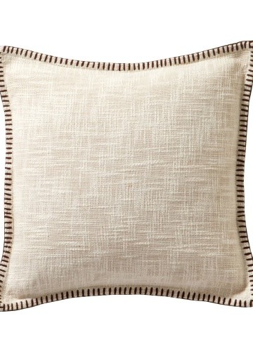 Jednofarebný vankúš z textúrovanej bavlny