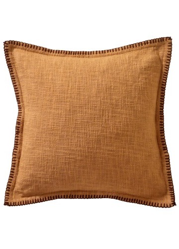 Jednofarebný vankúš z textúrovanej bavlny