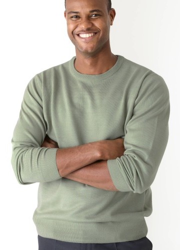 Pulóver s okrúhlym výstrihom, 100 % akryl