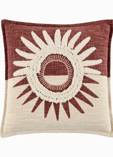 Polštář s texturovaným motivem slunce