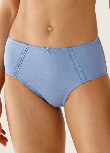 Súprava 2 bavlnených maxi nohavičiek s ažúrou