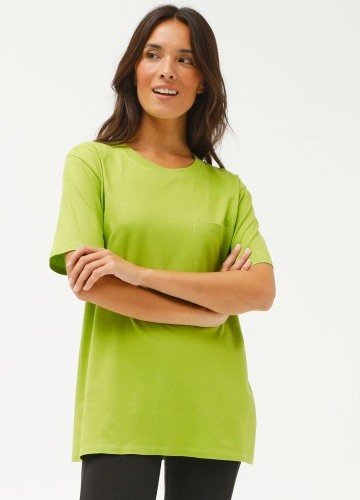 Dlouhé volné tričko s kapsou